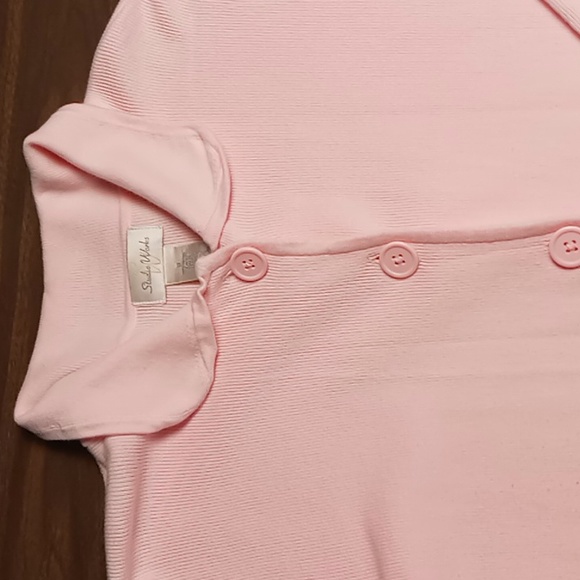 Studio Works Light Pink Full Button Cardigan w Front Pockets XL - Picture 3 of 4